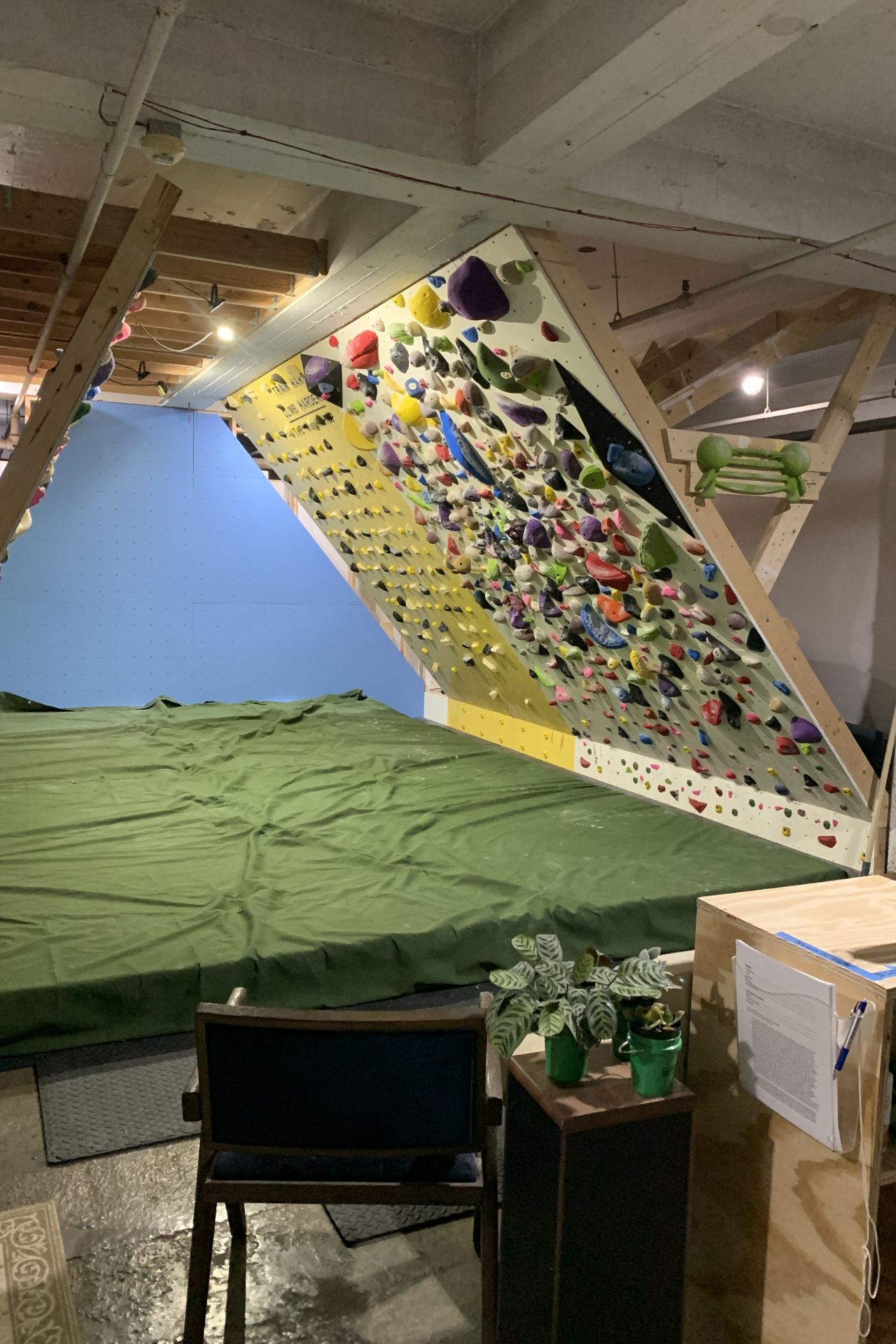 Another look at the bouldering walls at The Workshop