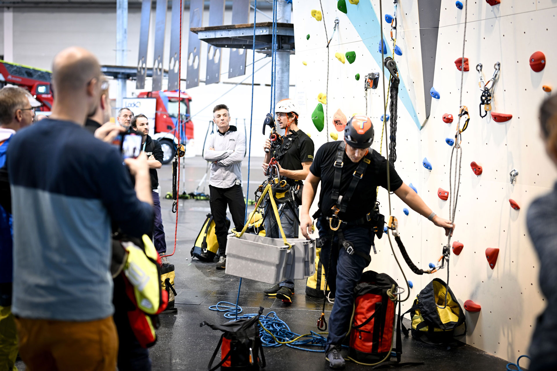 A work-at-height training at VERTICAL PRO 2023