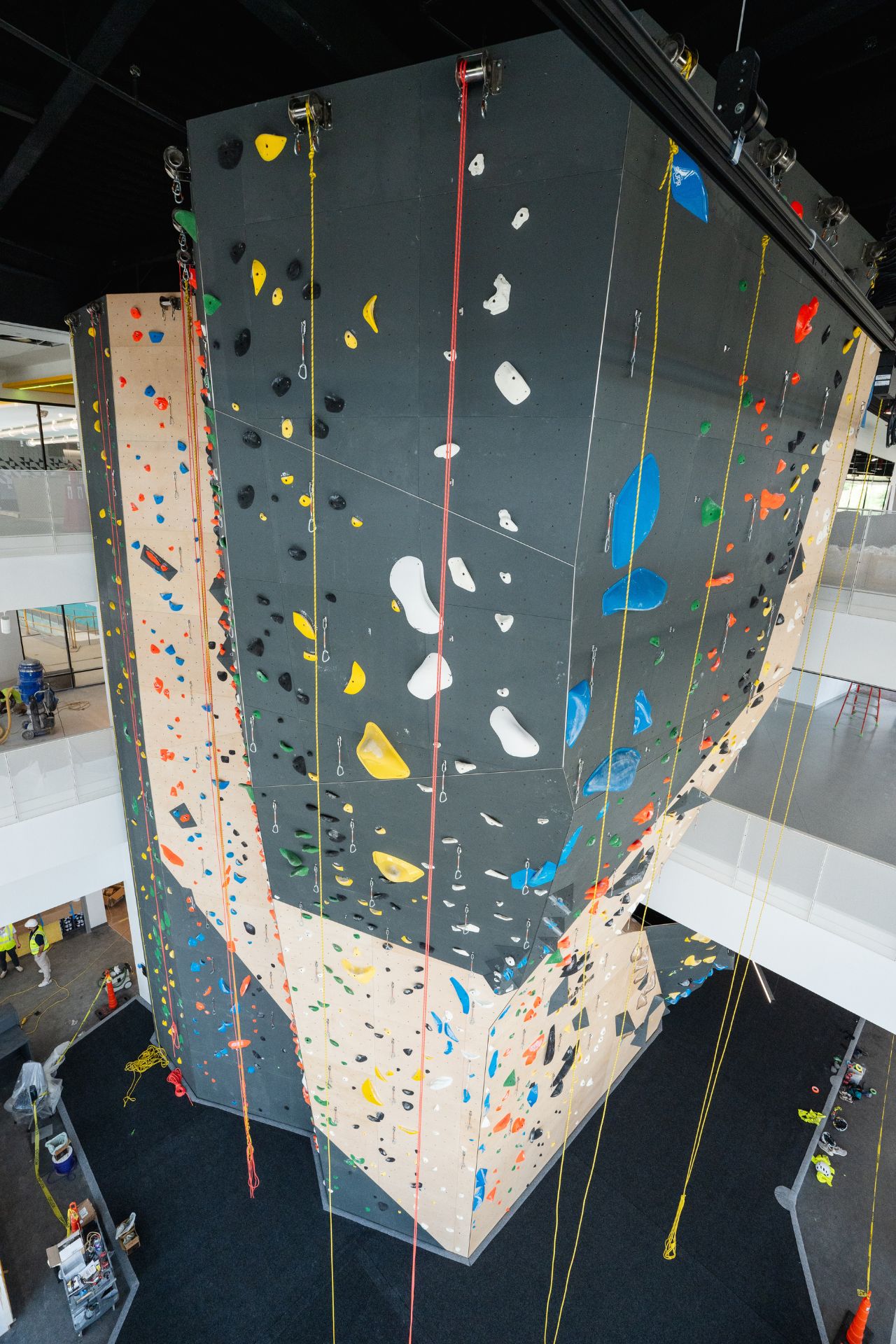 Another look at the commercial-grade roped wall