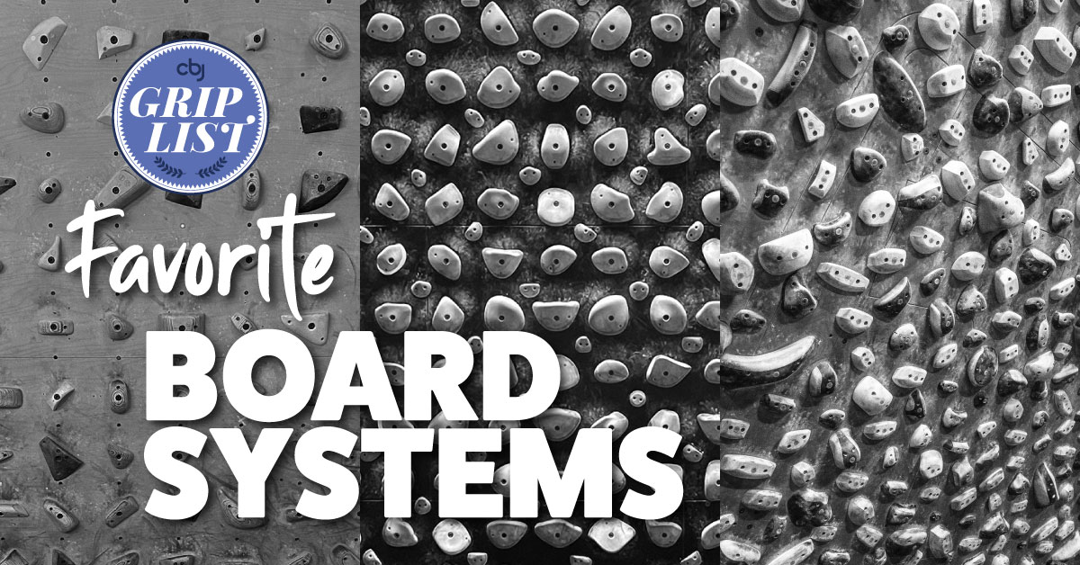 CBJ Grip List - Favorite Board Systems