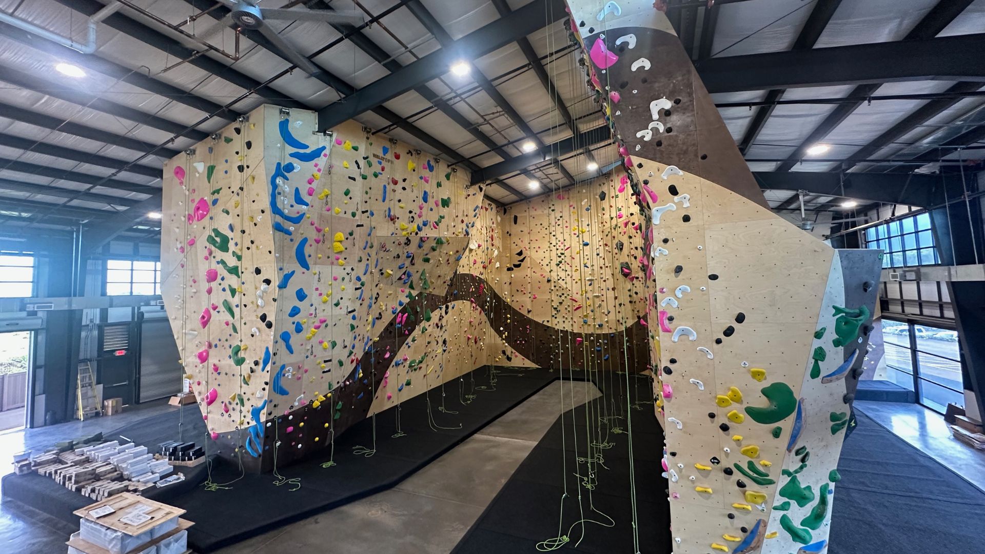 More roped walls at Aloha Rock Gym