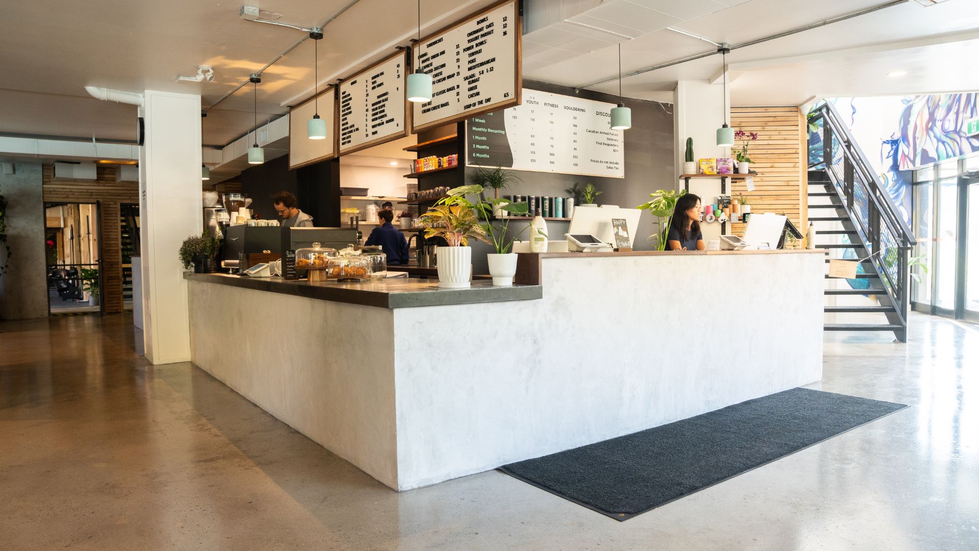 The vegetarian café at Klimat 2.0