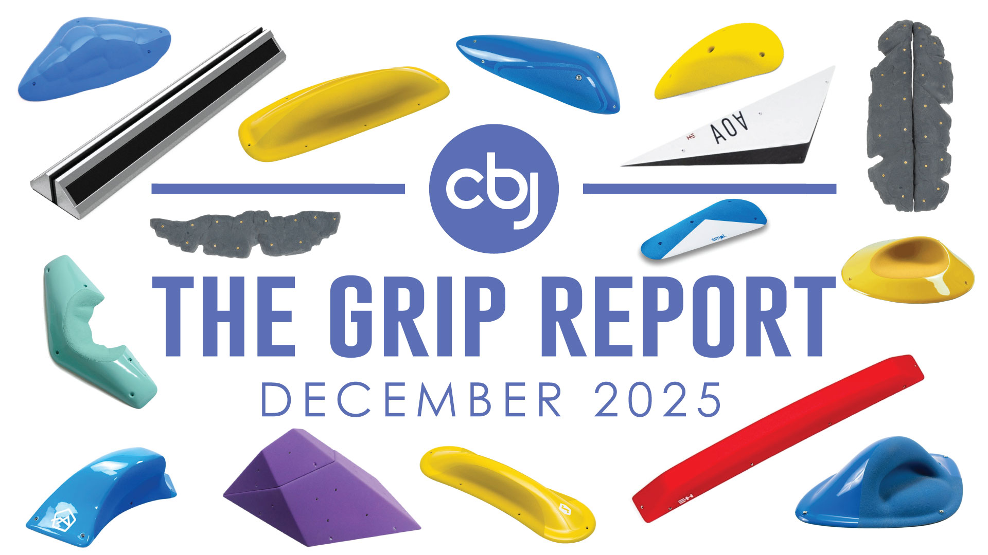 New Climbing Holds and Volumes: December 2025
