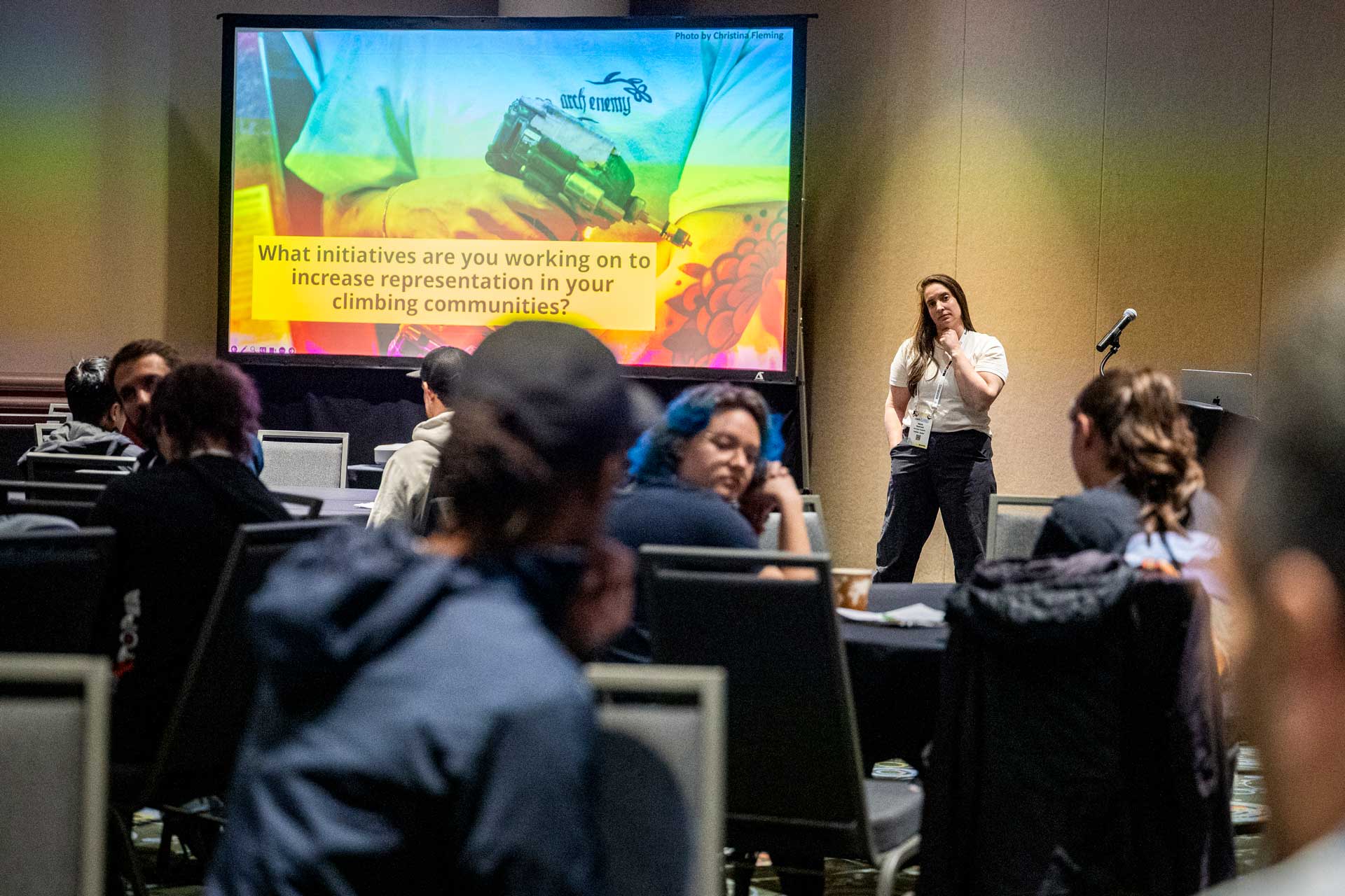 The Cut the Noise: Diversity and Equity in Routesetting session at the 2025 CWA Summit