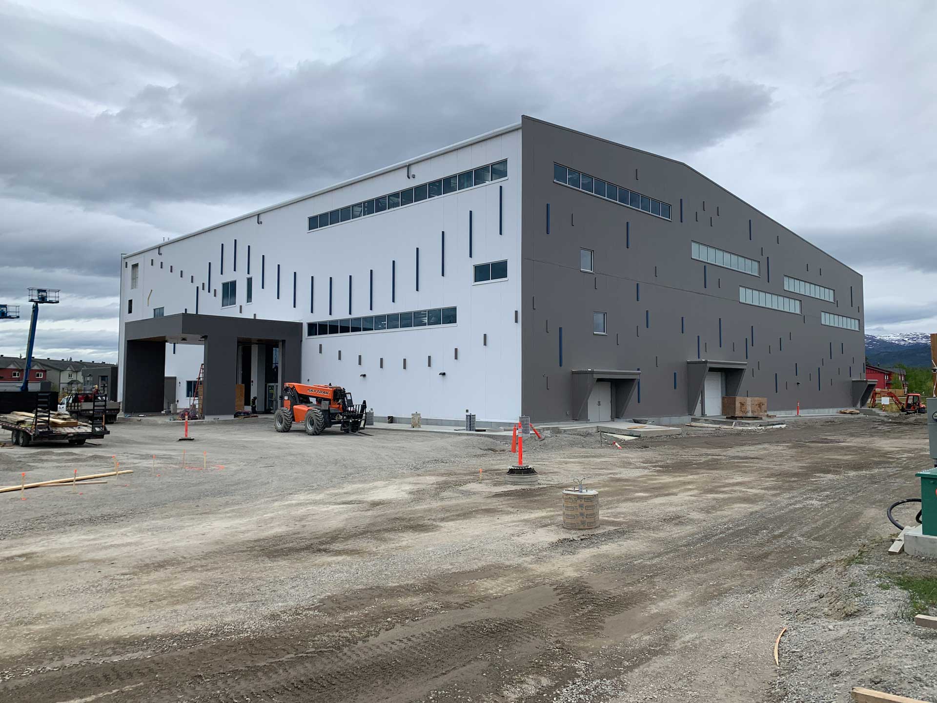 The new Climb Yukon Collective gym under construction