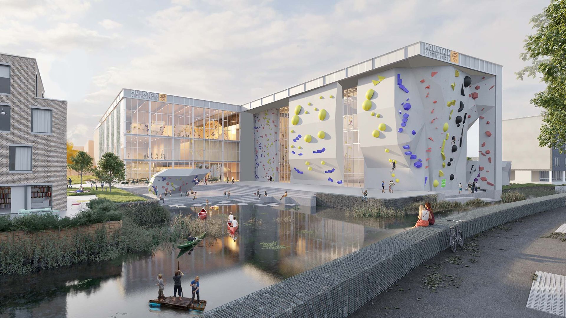 rendering of the national climbing center