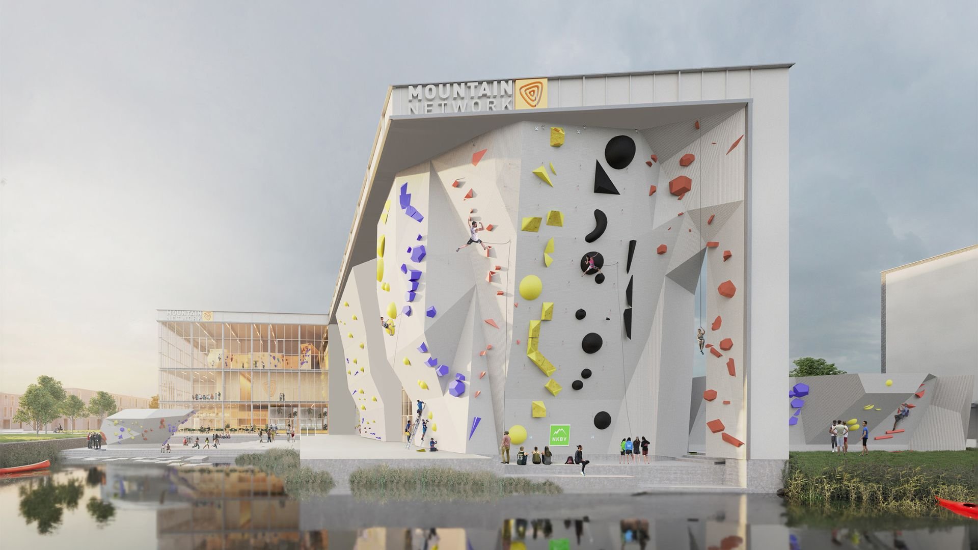 rendering of the national climbing center