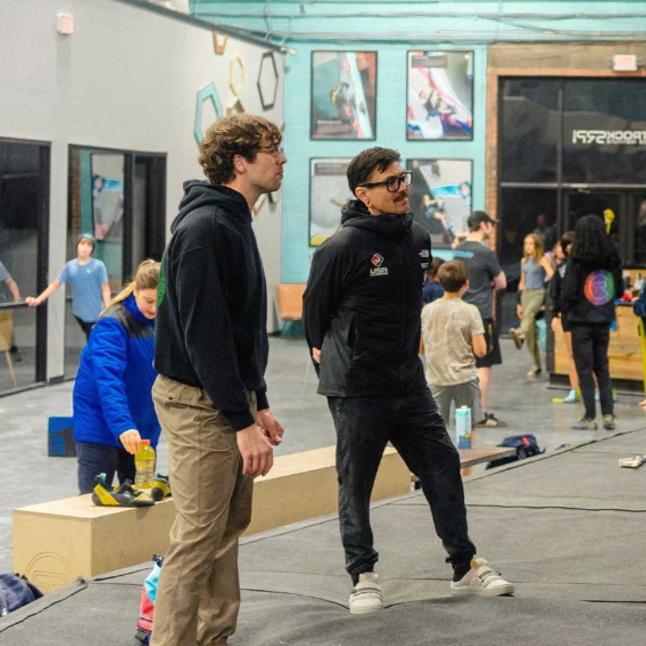 Jeremy Ho working in the gym