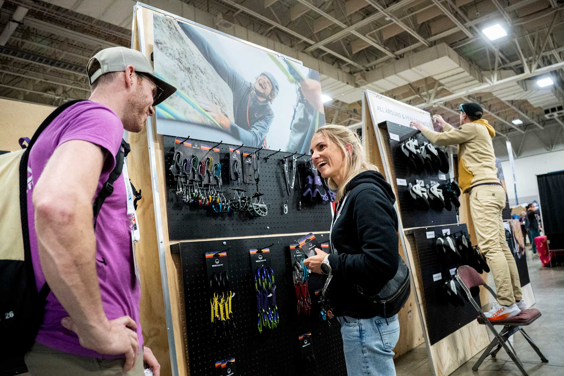Attendees checking out gear on display at last year's event