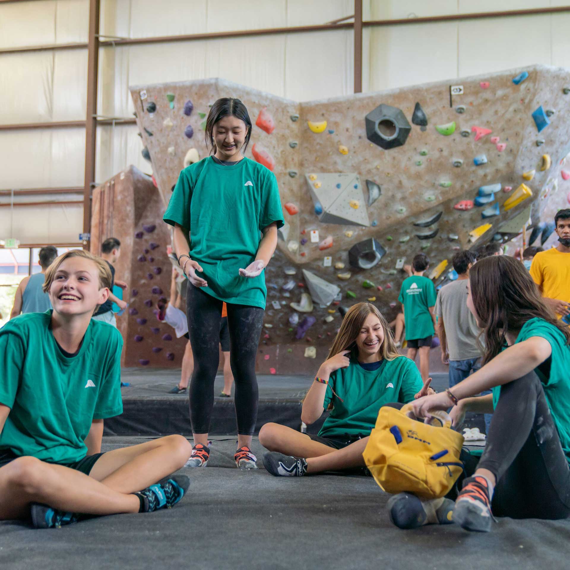 Youth climbers at Movement Sunnyvale in 2022