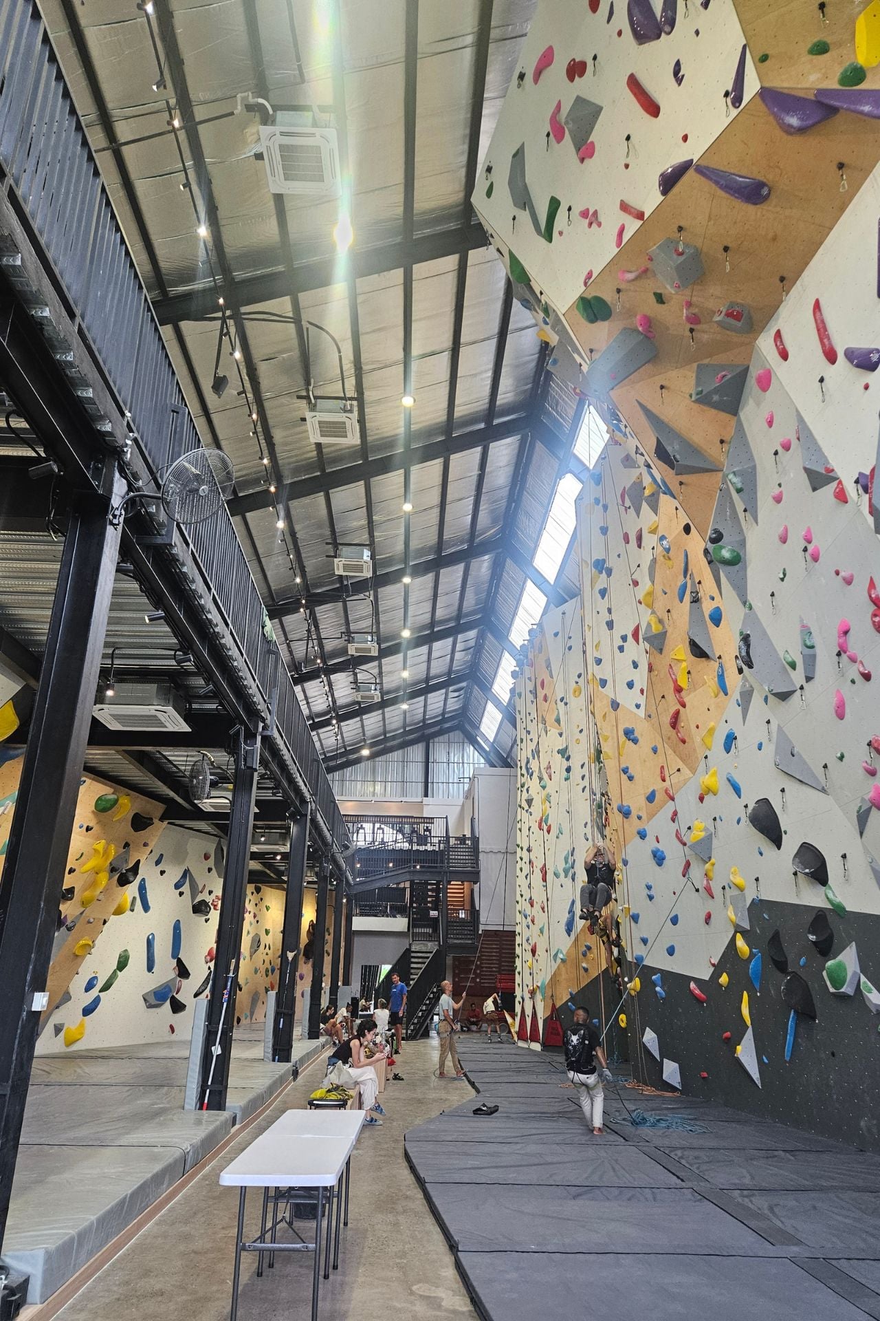 Another roped climbing area at Rock island