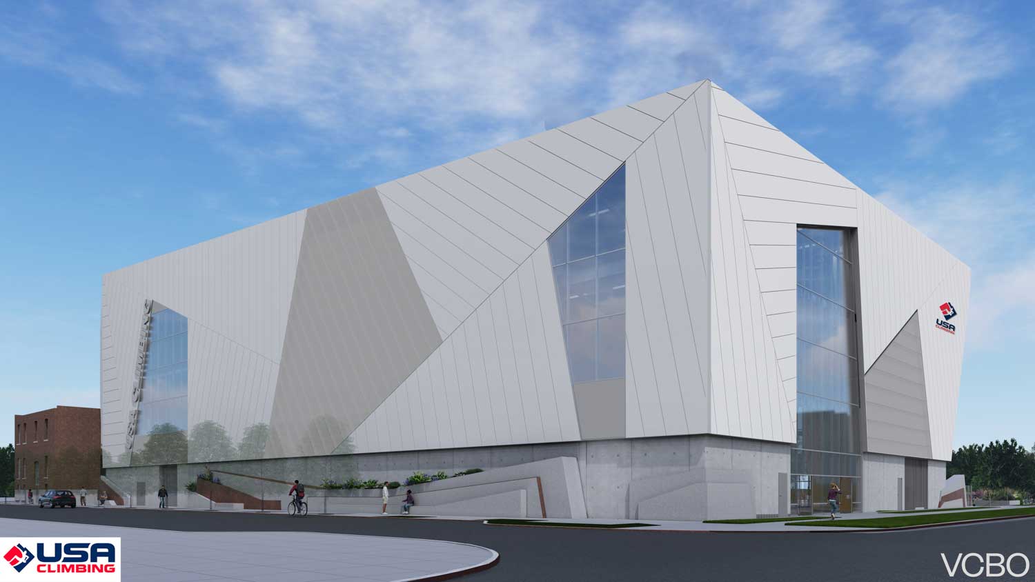 Rendering of USA Climbing's planned National Training Center