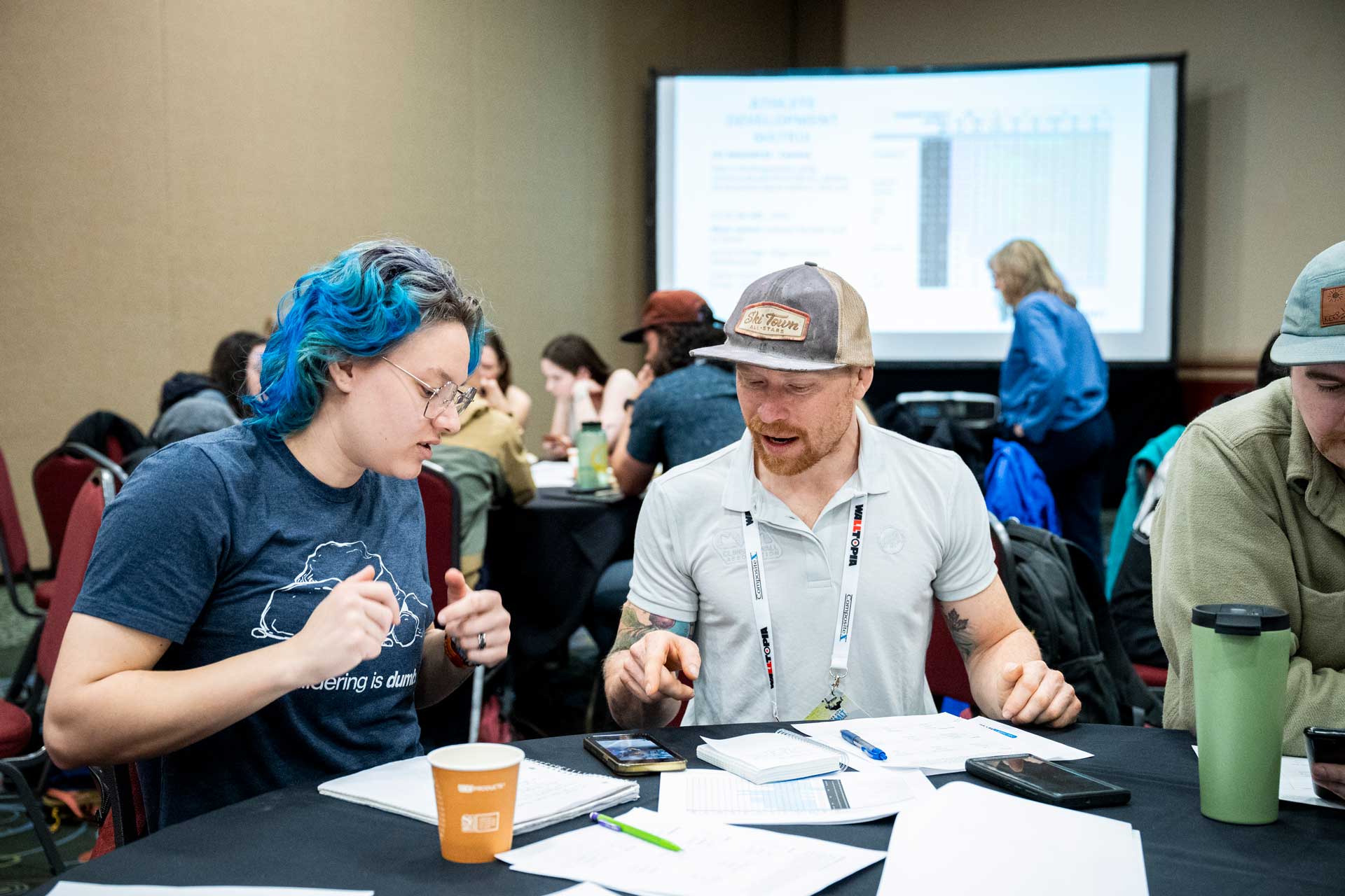 Attendees collaborating at last year's coaching and programming roundtable