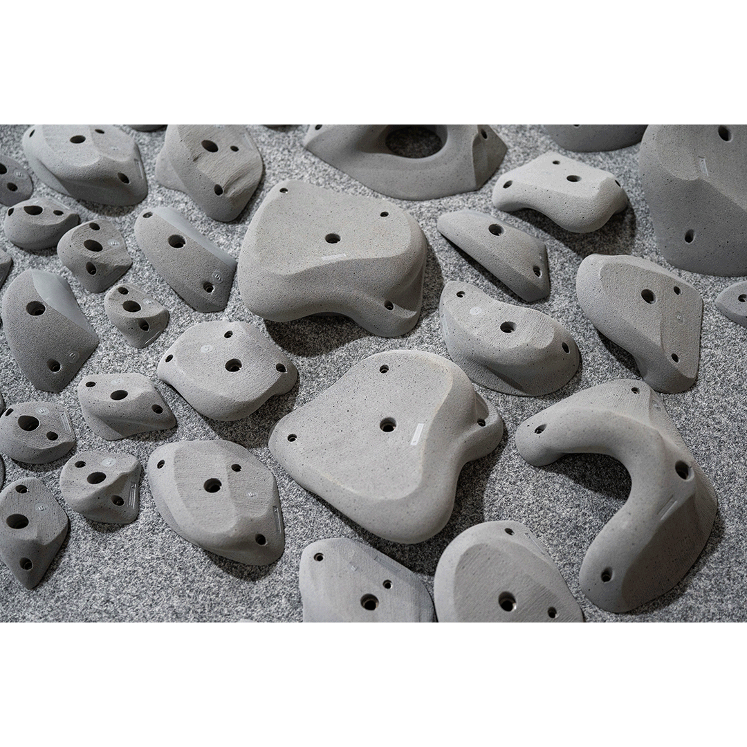 Composite X climbing holds at 2026 Grip Showcase Salt Lake City