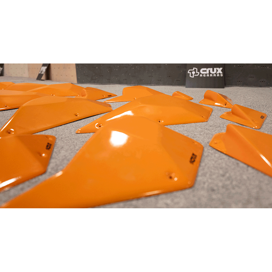 Crux Agarras climbing holds at 2026 Grip Showcase Salt Lake City