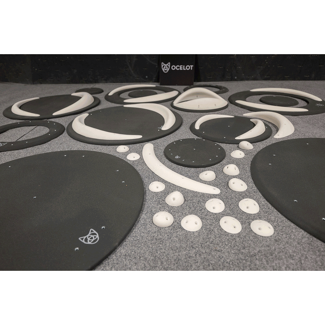 Ocelot climbing holds at 2026 Grip Showcase Salt Lake City