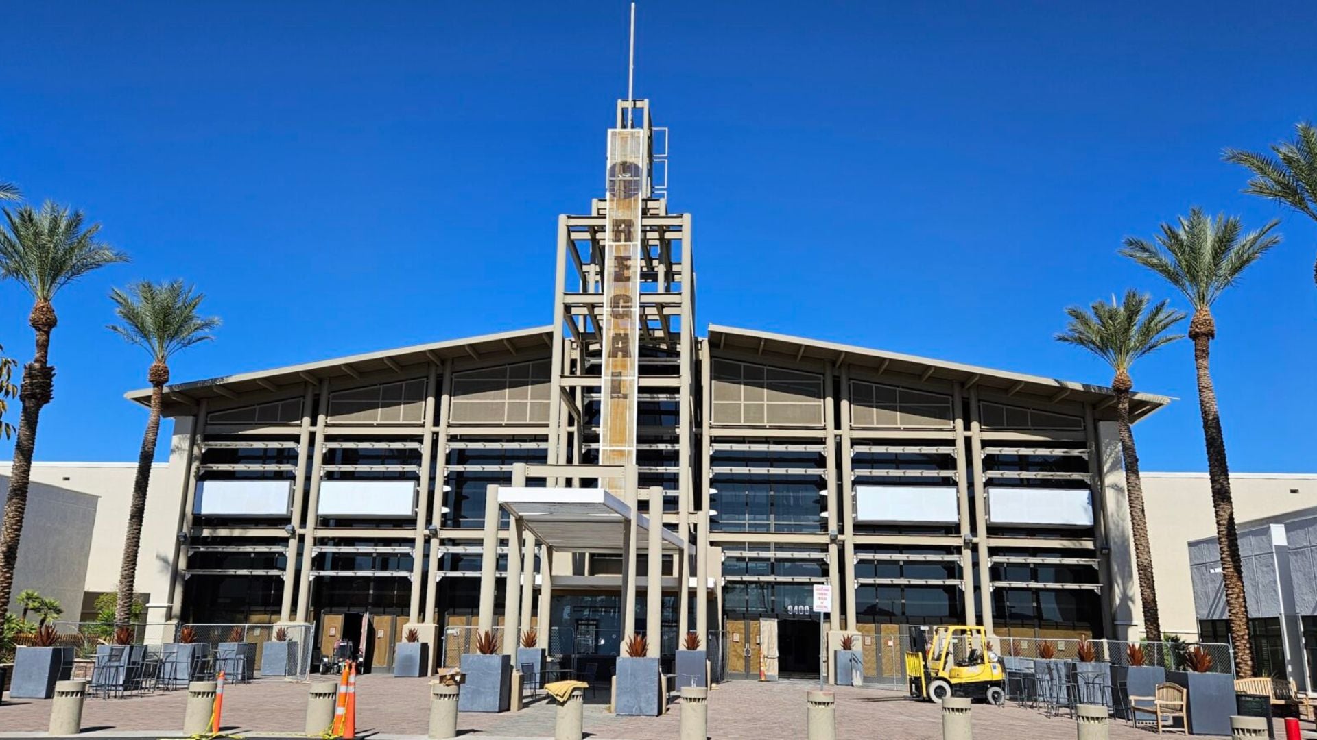 Outside The Pad Vegas gym under construction