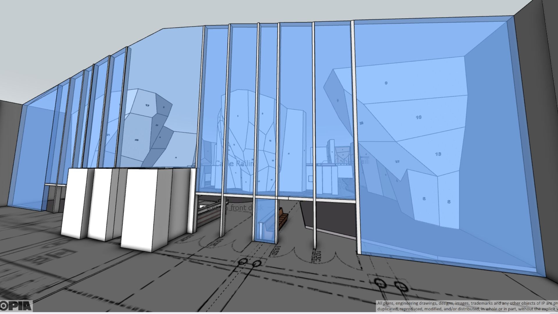 A rendering of The Pad Vegas gym upon completion