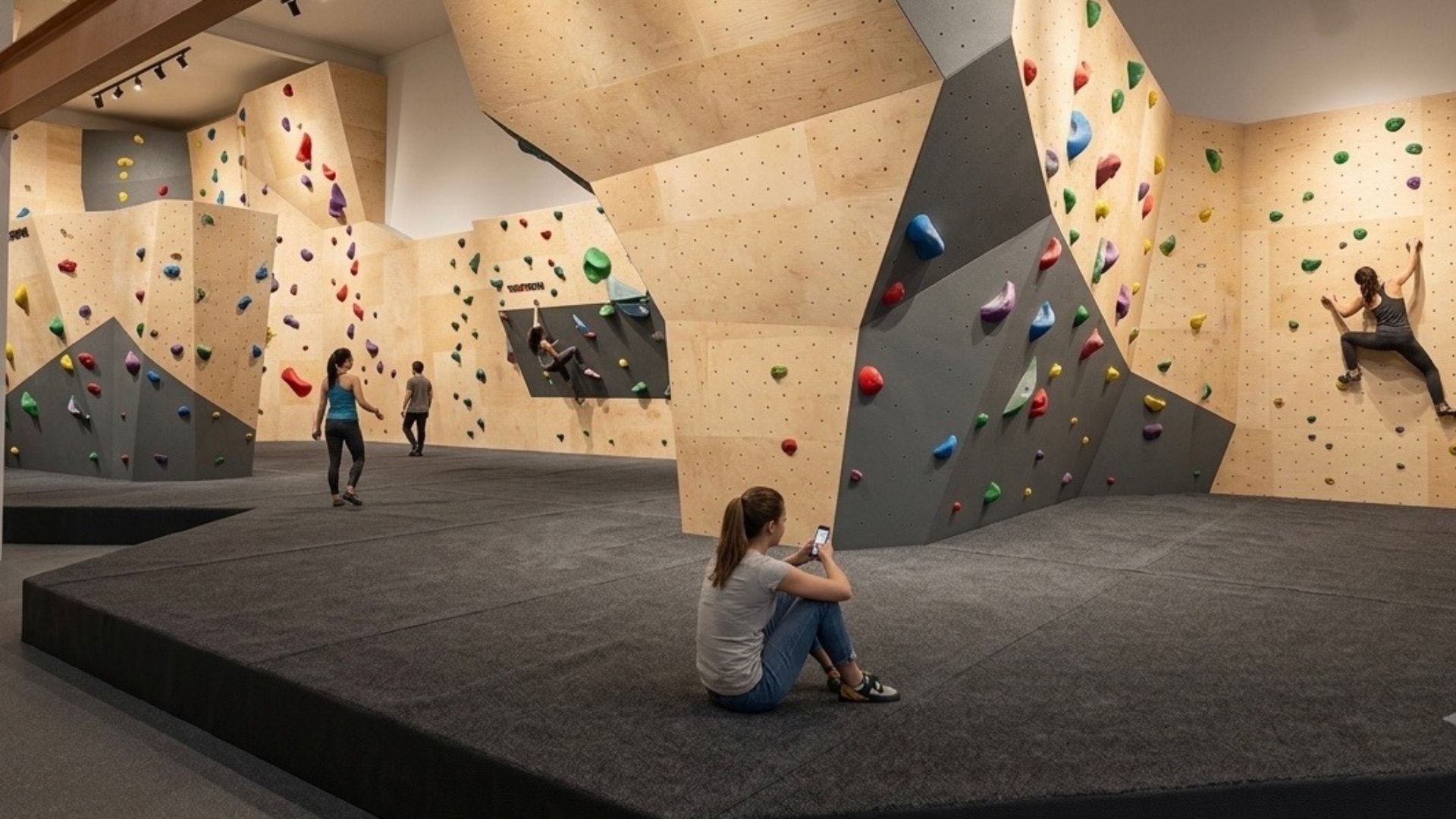 Another rendering of a climbing area at Collingwood Climbing Centre