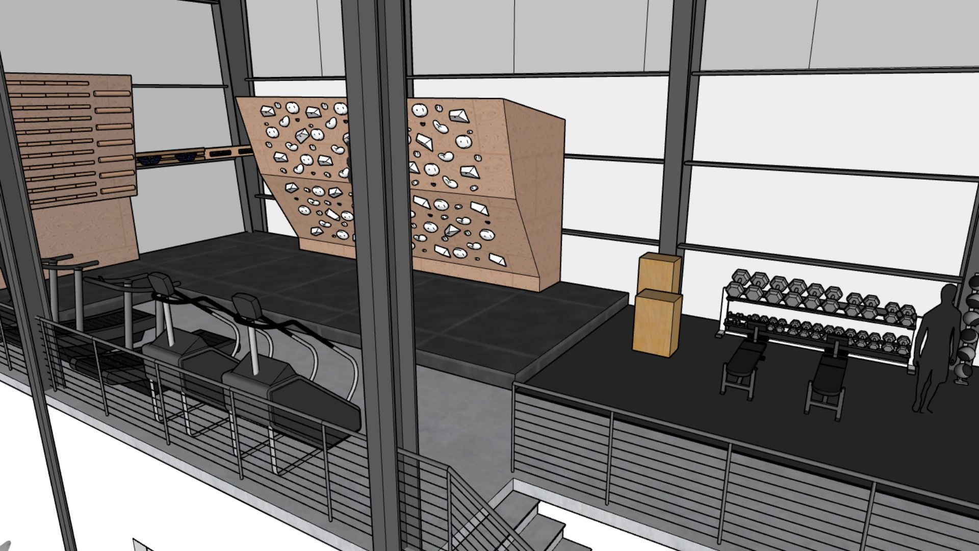 A training area planned to be built at Rock Steady