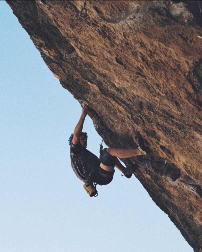 Image of Mason Climbing