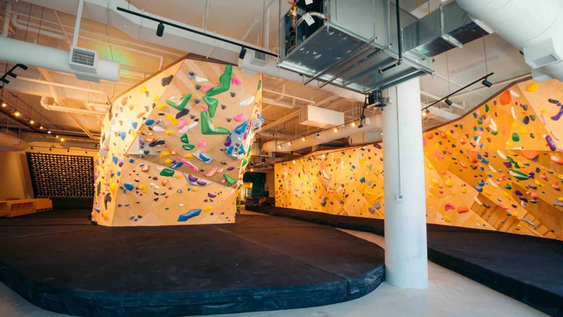 More bouldering walls and the Kilter Board at Las Rocas