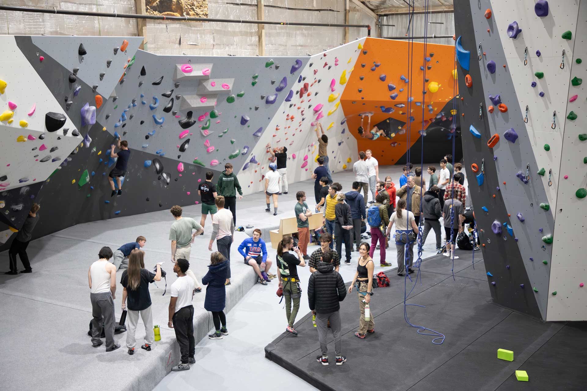 A climbing day in the gym