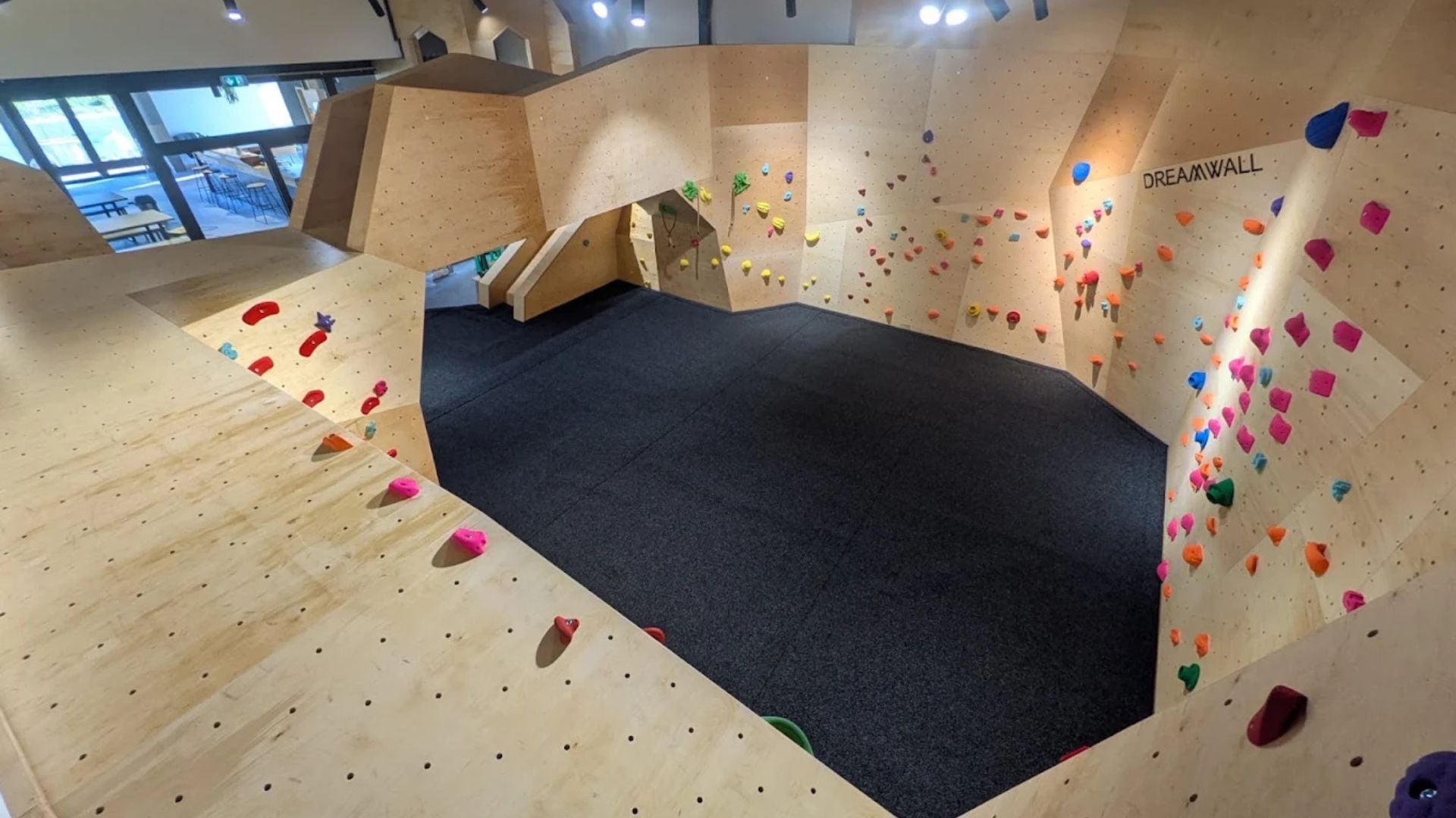 One of the four climbing zones at The Roof Cherbourg