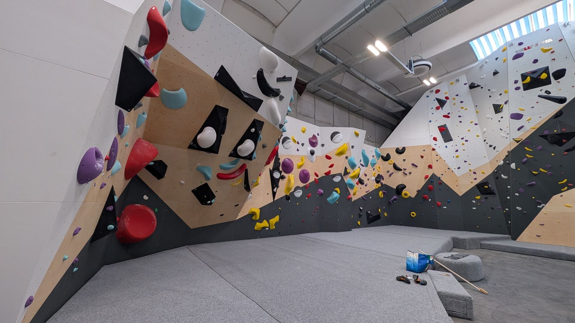 Climbing walls at Goatzilla