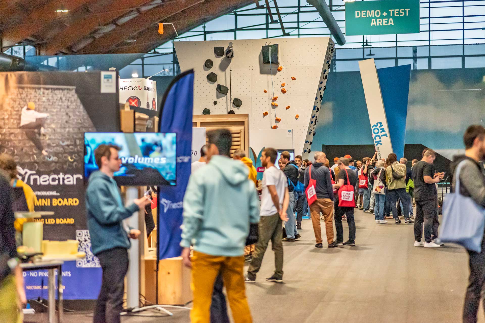 A DEMO + TEST AREA at last year's event