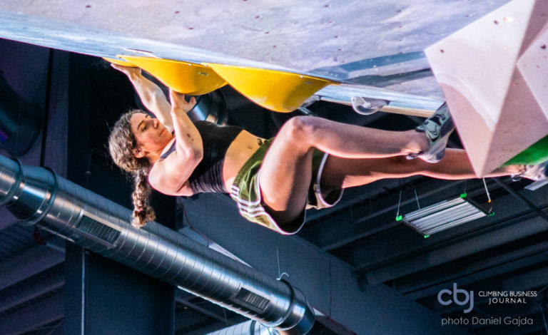 image of female climber