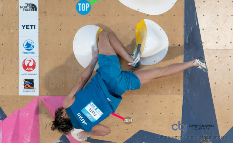 climber in a comp