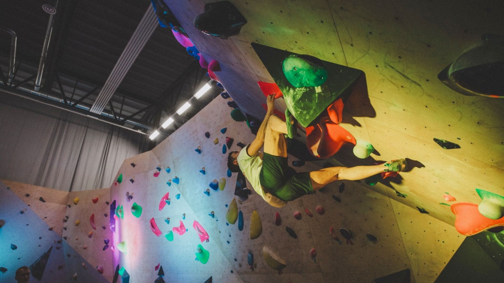 Climbing at Åre Klätterhall 