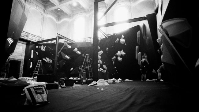 Bouldering walls at Boulder Union