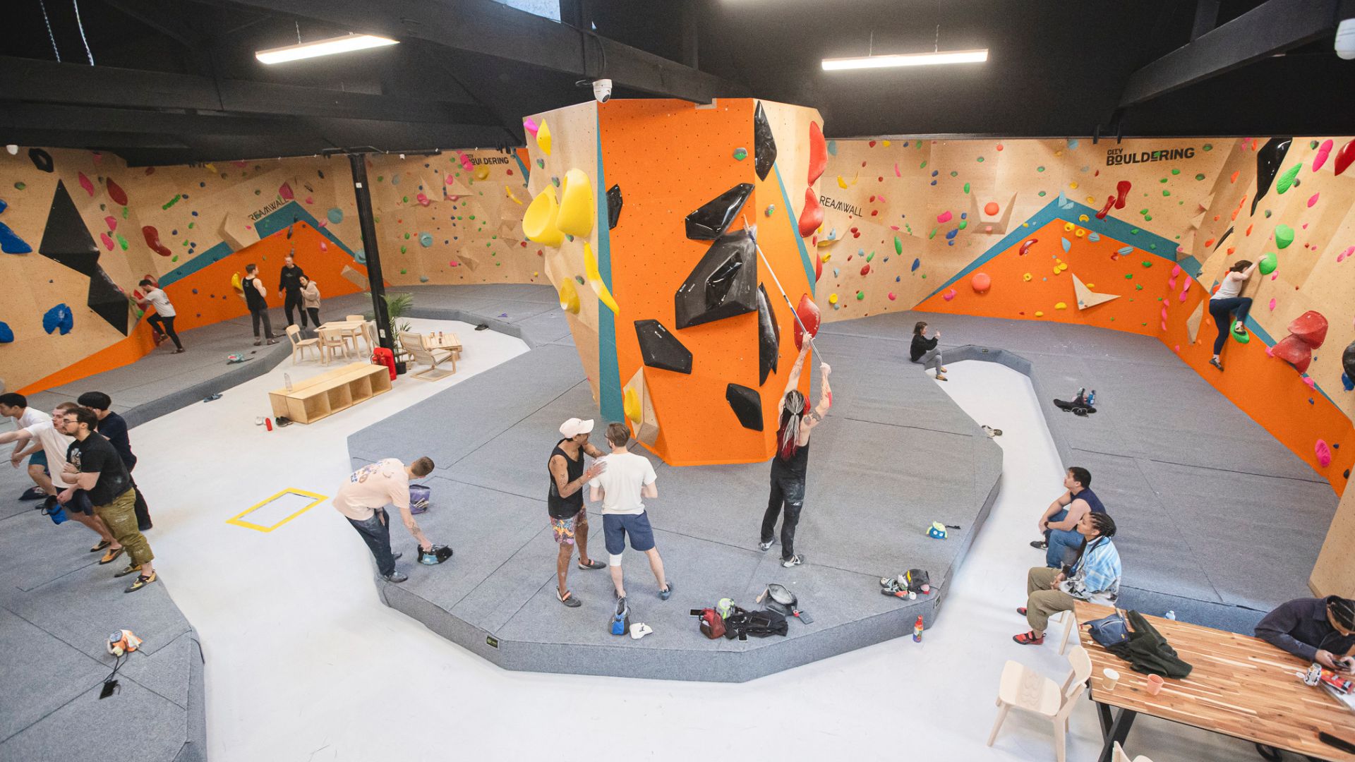 Inside the new City Bouldering Stratford gym