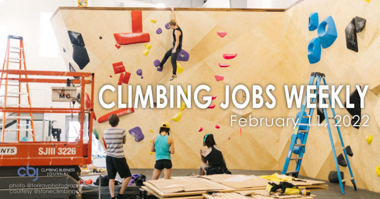 routesetting team in a climbing gym