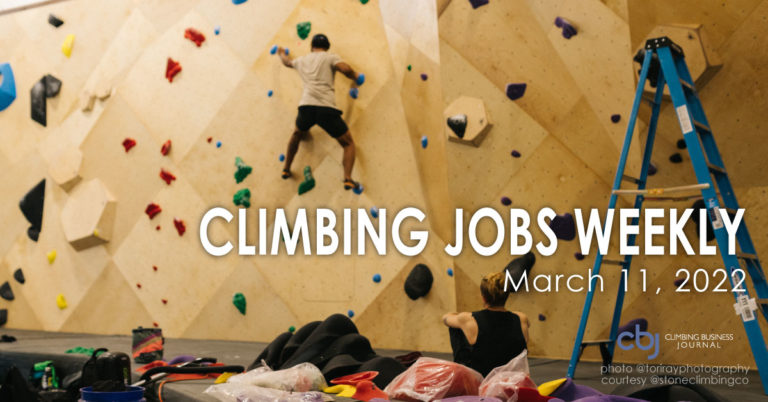 routesetters in a climbing gym