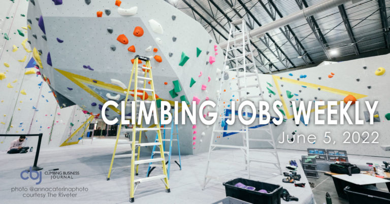 routesetting equipment and ladders in climbing gym