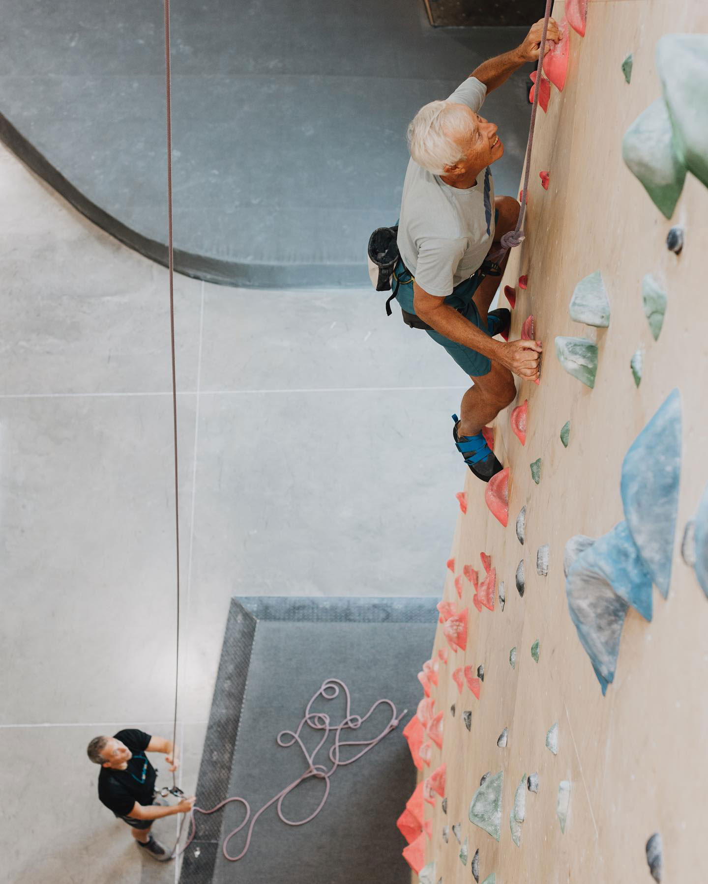 Climbing at Contact Climbing Gym