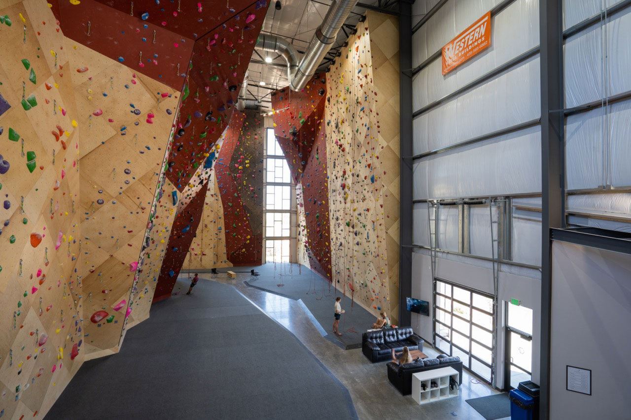 Inside Contact Climbing Gym