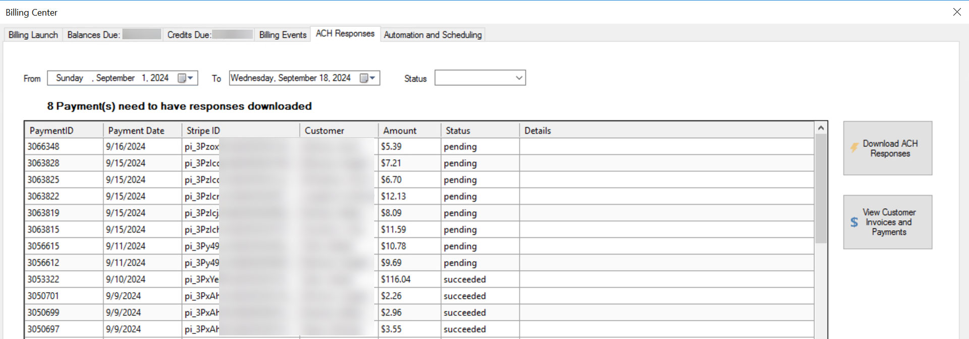 Tracking ACH in RGP