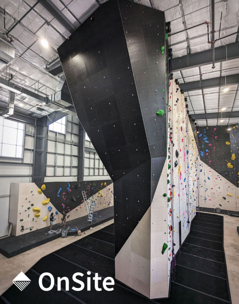 OnSite climbing walls in a modern gym