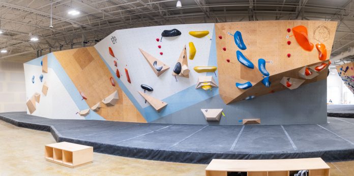 image of portland rock gym titan wall