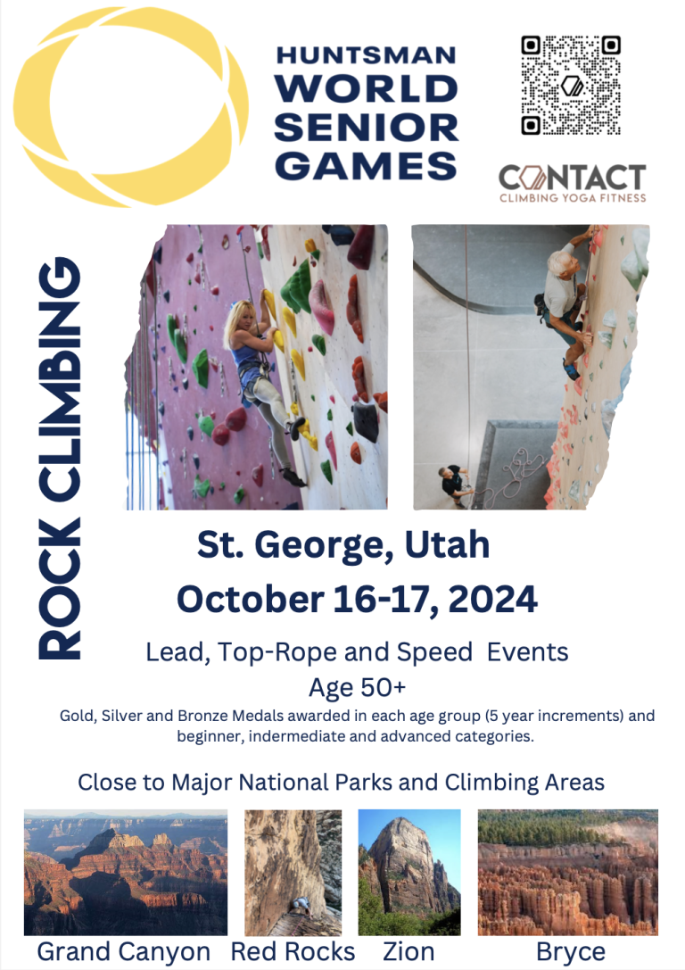 Help us Promote Climbing in the Senior Games