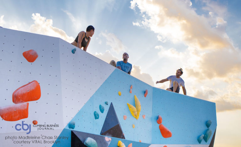 climbers on wall